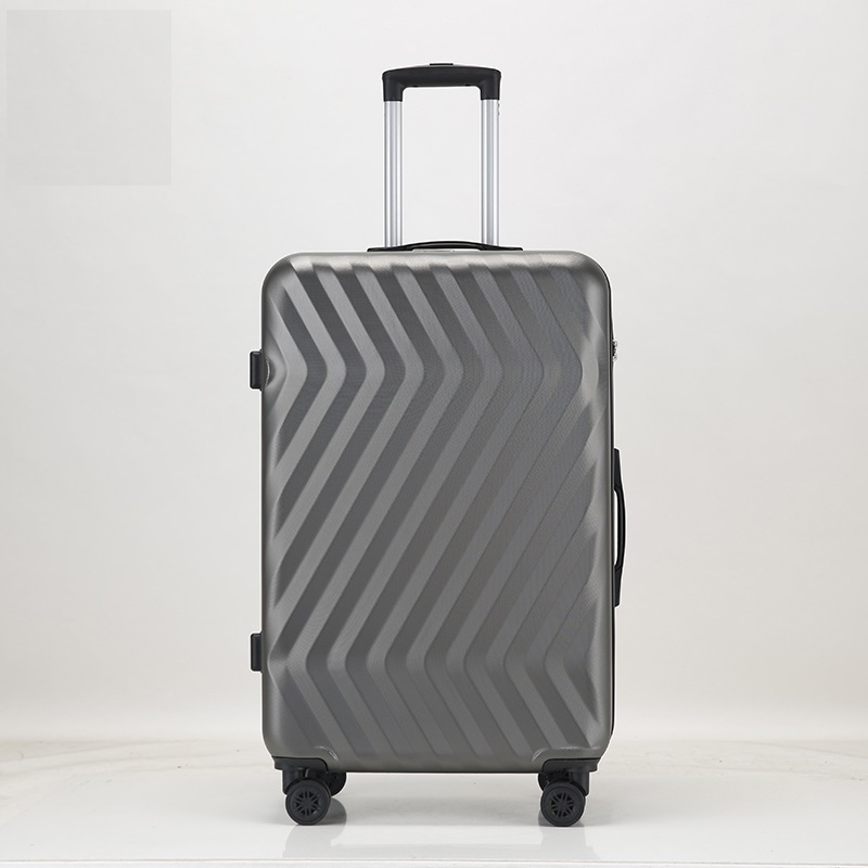 Grey Cheap Price 20inch ABS Luggage with 8 Wheels and Iron Trolley – Trolley Bag and Travel Luggage price