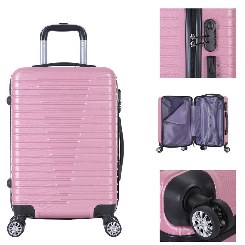 Travel Trolley Suitcase with High Quality ABS 2024283 PCS Luggage Set -Xha123 – Luggage Set with Lock and Traveling Suitcase Set price