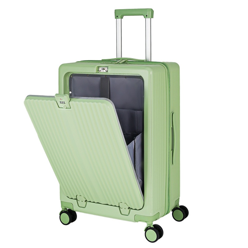Universal Wheel Large Capacity Front Open Cover Trolley Case Boarding Bag Password Suitcase – Luggage and Trolley Case price