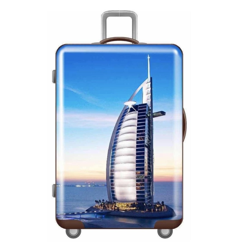 ABS Printed Hard Shell Luggage with Your Own Logo Printing OEM – Trolley Luggage and Travel Luggage price