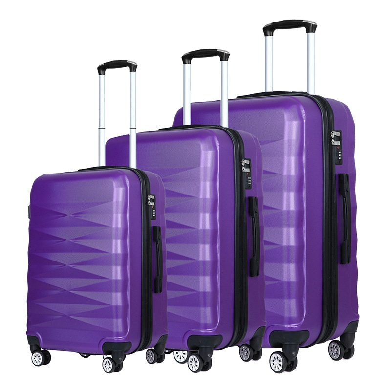 Diamond Pattern ABS 20 24 28 Inch Trolley Luggage Bag Suitcase Travel Luggage Set – Trolley Bags and Trolley Case price
