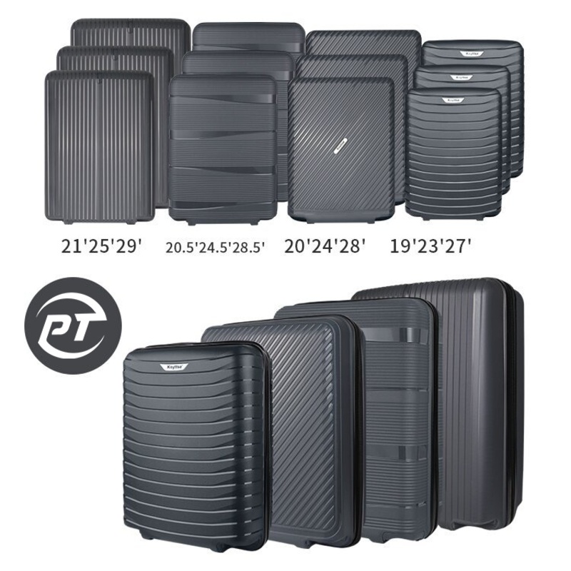 Factory Light Weight Durable PP PC ABS Fabric High Quality Half Finished Bag Luggage Set Semi Finished Trolley Suitcase Accessories for Mexico Brazil India – Semi Finished Luggage and Semi Finished Suitcase price