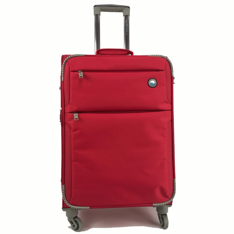 Good Price Red Soft Luggage Bag Polyester Luggage Set for Business&Travel – High Quality Trolley Luggage and Good Price Polyester Luggage price