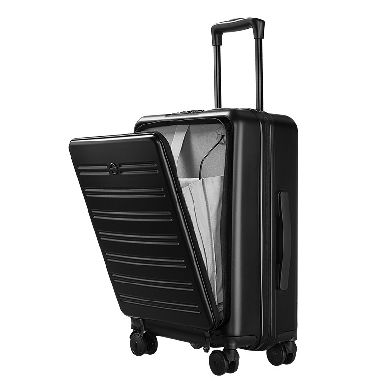 Multifunctional 18 20 Inches Front Open Suitcase Plastic PC Luggage with Charging – Suitcase and Stock Luggage price