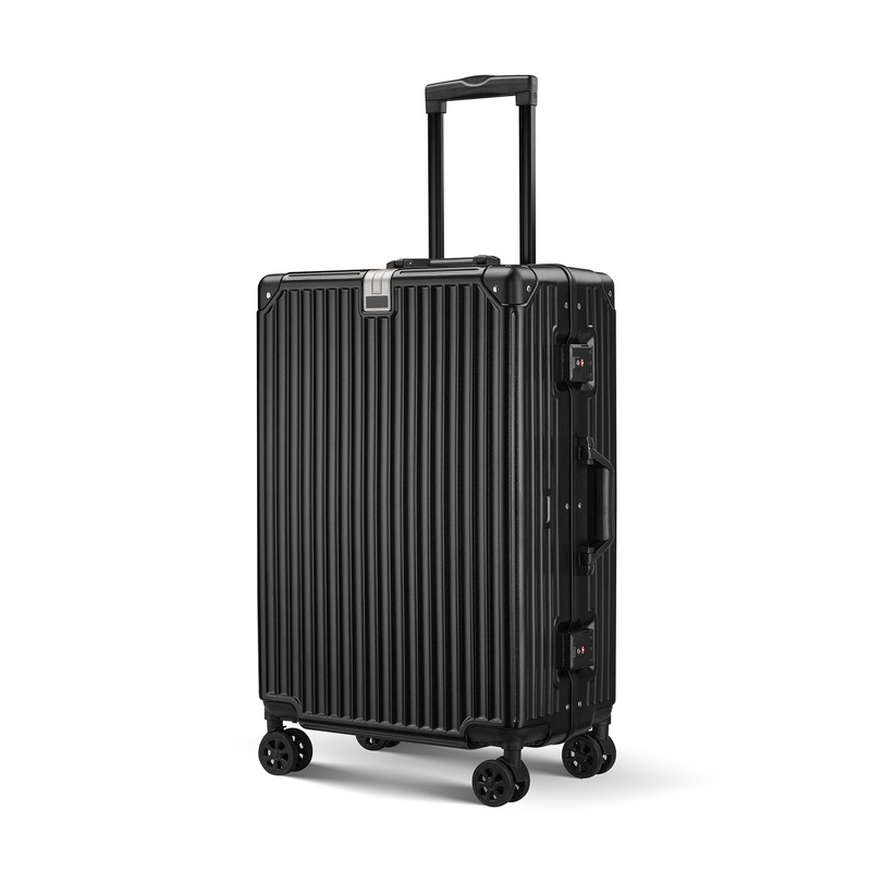 Premium Aluminium Trolley Luggage Wholesale Travel Suitcase with Built-in Cup Holder and Hook – Aluminium Luggage and Wholesale Luggage price