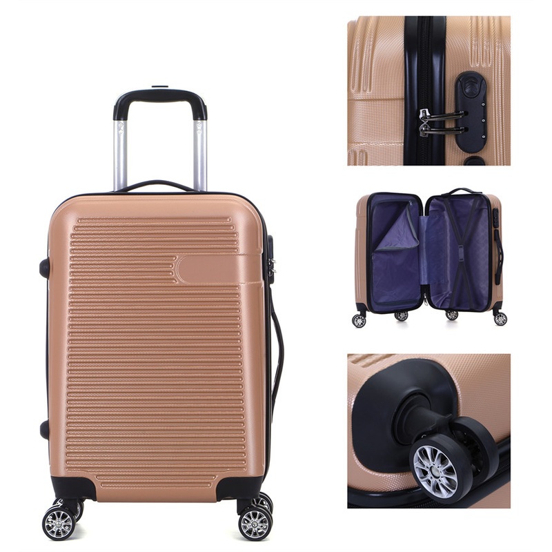 Wholesale Cheap Colorful Travel Luggage 4 Double Wheel Spinner ABS Luggage Set -Xha125 – Trolley Travel Bags Luggage and Traveling Suitcase Set price