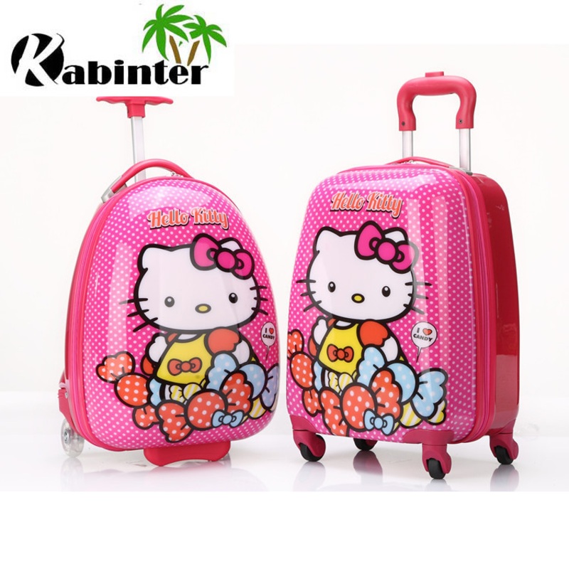 Cute Pattern ABS+PC Kids Luggage Travel Bag with Four Wheels Gift Trolley Luggage – Carry on Luggage and Luggage Bag price