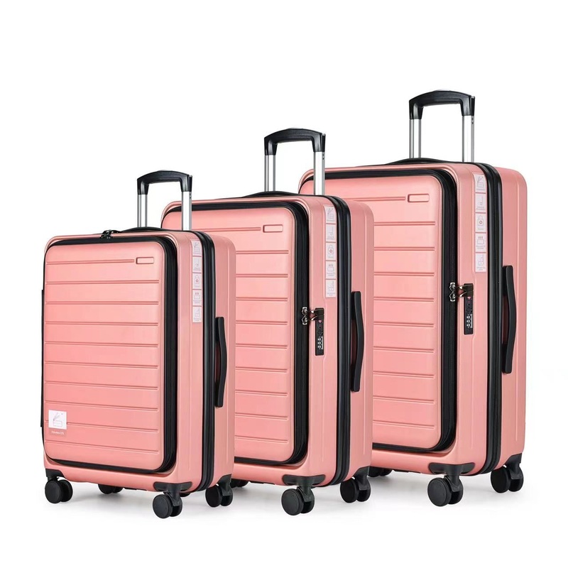 Front Open Laptop Luggage ABS Boarding Travel Trolley Checked Suitcase – Carry-on Luggage with Laptop Bag and ABS Front Open Pocket Luggage Set price