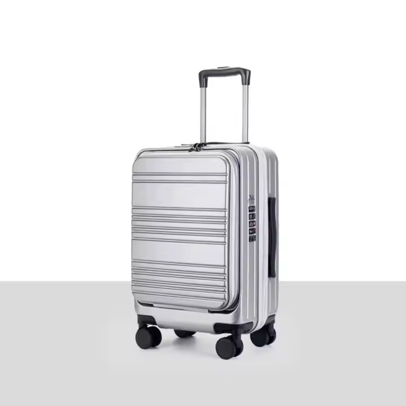 Front-Opening PC Carry-on Suitcase OEM ODM Lightweight Luggage for Personal Trips – Expandable Trolley Travel Luggage and Cabin Travel Trolley Suitcase for Business price