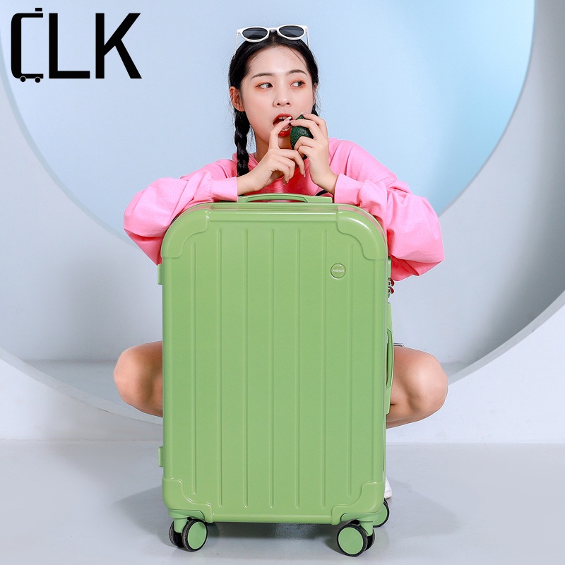 Green Double Zipper Luggage Hard Cover Suitcase Carry on Luggage with Logo Protruding Lock Specially Designed Thickened Corners – Luggage Set and Suitcase Set price