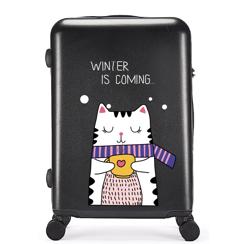 High quality Black Color ABS+PC Luggage Cat Design Travel Suitcase – ABS + PC Luggage and Fashion Luggage price