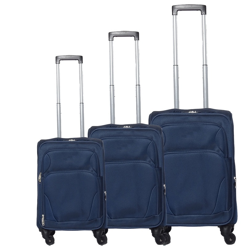 High Quality Nylon Fabric Waterproof Soft Trolley Travel Suitcase with Aluminum Trolley – Trolley Travel Suitcase and Trolley Suitcase price