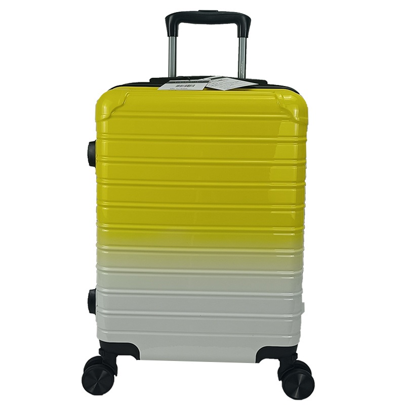 Latest Yellow Gradient Color Printed Hard Suitcase for Travel – Trolley Luggage and Luggage Suitcase price