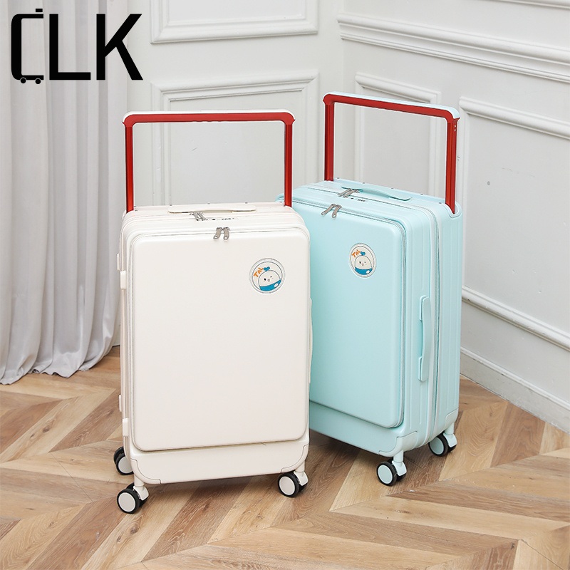 New ABS Front Open Luggage Wide Trolley Suitcase Patterned Suitcase Case Luggage Custom Logo – Cabin Suitcase and Travel Suitcase price