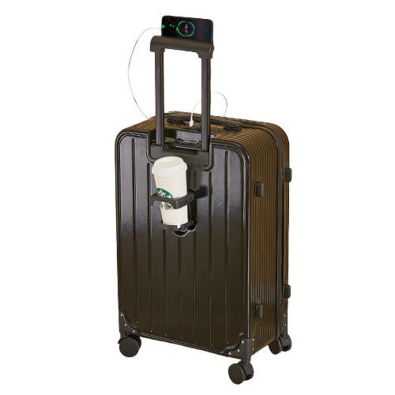 New Design High Quality Mute Universal Wheels Family Travel 22 Inches Luggage with USB Port Cup Holder – Suitcase and Luggage Set price