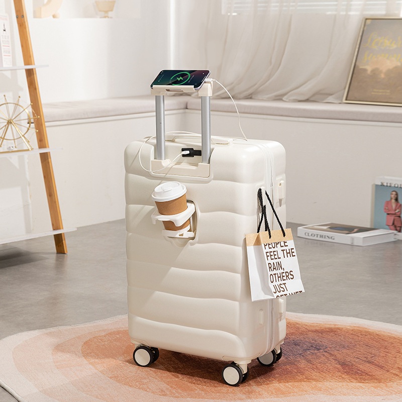 New Design Suitcase with USB Charging and Mobile Phone Holder Luggage – Luggage and Luggage Set price