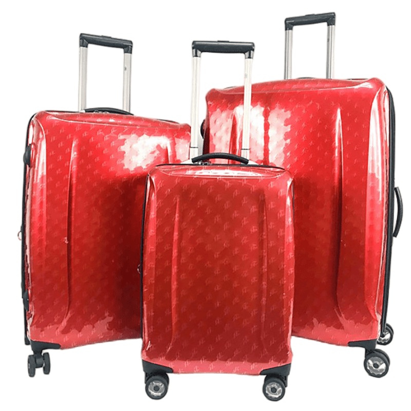 Red Color ABS+PC Luggage Set Simple Design with Modern Pattern Suitcase – ABS+PC Luggage Set and Hot Selling Luggage Set price