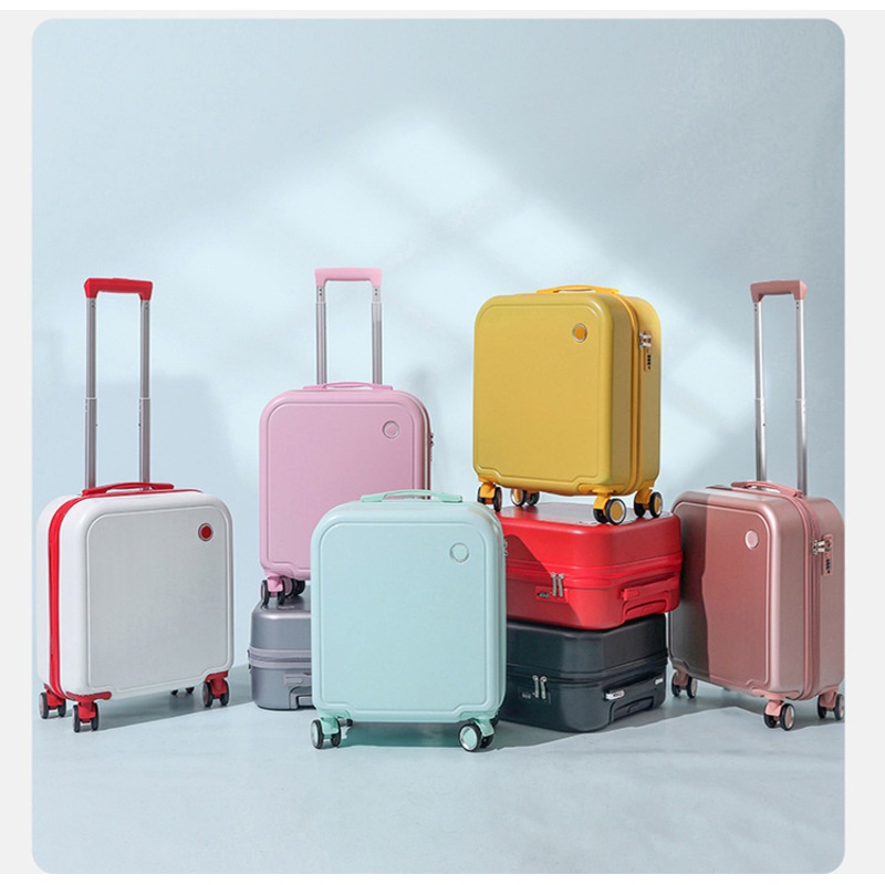 14 Inch Cosmetic Bag 20/24 Inches Girl Students Trolley Case Travel Spinner Luggage Boarding Cases – Trolley Case and Trolley Case Travel price