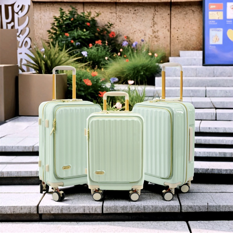 Convenient PC Suitcase Hardshell Cabin Front Open Luggage with USB Charger – Best Travel Business Luggage and Trolley Front Opening Luggage price
