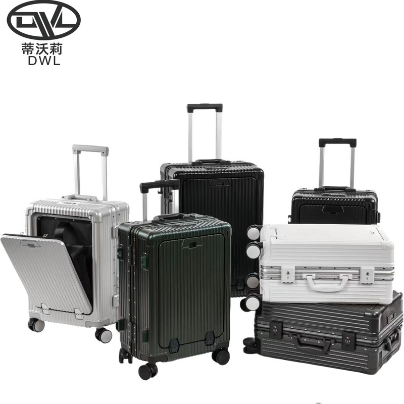 Wholesale Business Travel Custom Logo Aluminum Frame Luggage Bag – Aluminum Alloy Frame Suitcase and Lightweight Travel Luggage price