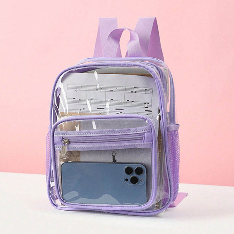Whosale High Quality PVC Transparent High-Capacity Backpack for Students Trendy Student Backpack – Hand Bag and Shoulder Bag price