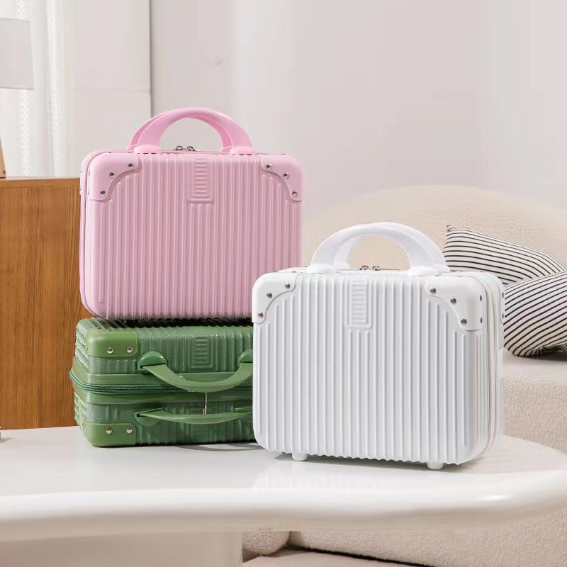 Womens Luggage Case Boarding Small Suitcase Custom Logo Mini 14-Inch Makeup Case Gift Box Packing Box – Suitcases and Luggage price
