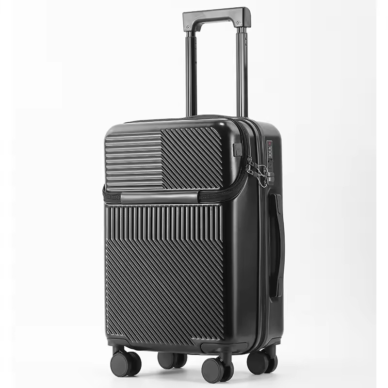 20 Inch 24 Inch Professional Luggage with Cup Holder Fashion Business USB Light Rotating Suit – Suitcase and Luggage Bag price