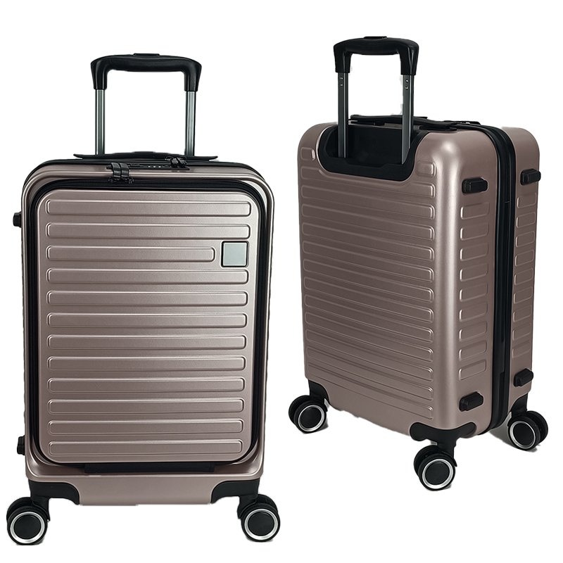 Best Selling Custom Durable Trolley Case ABS Luggage Front Opening 230d High Density Suitcase – Trolley Case Luggage and Trolley Luggage price