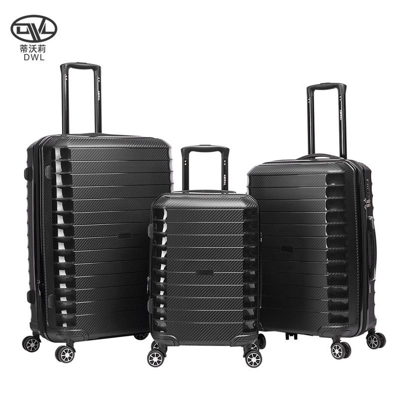 Durable Polypropylene Material 3 Piece Luggage Suitcase Suit Lightweight Luggage with Silence Spinner Wheels – Universal Wheel Trolley Case and Aluminum Trolley Luggage Sets price