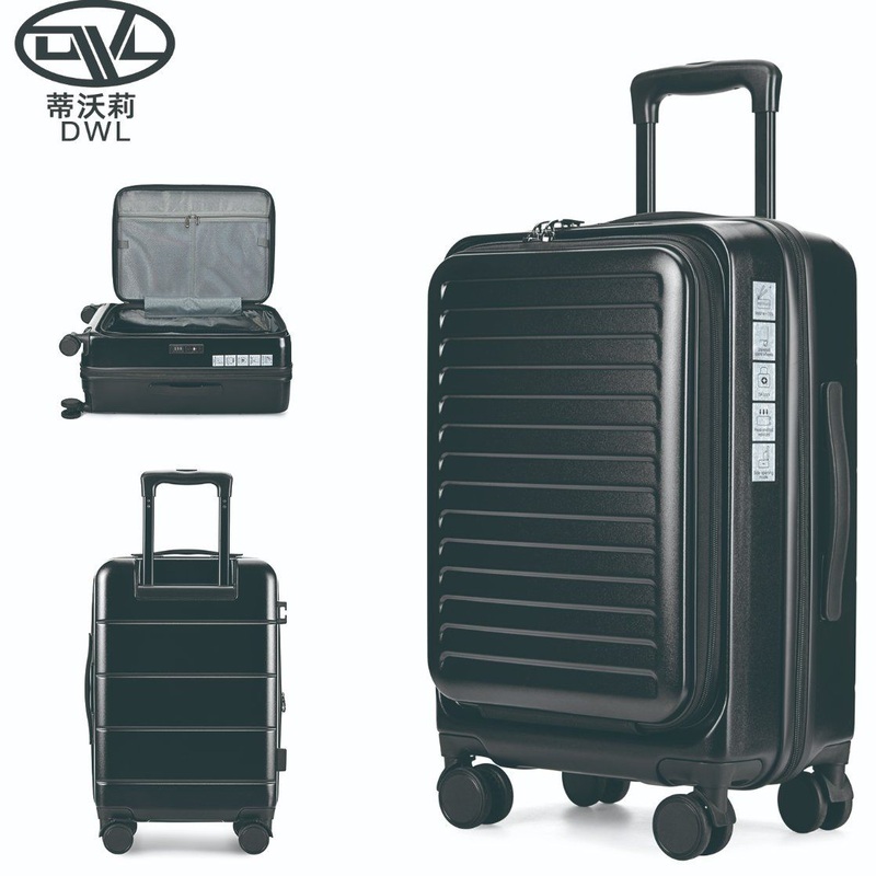 Dwl Front Cover Zippered Open Laptop Pocket Luggage Scratch-Resistant Carry on Suitcase Explosion-Proof Zipper Business Family Travel Tsa Lock Wheeled Suitcase – Laptop Pocket Bag Luggage and Front Open Pocket Luggage price
