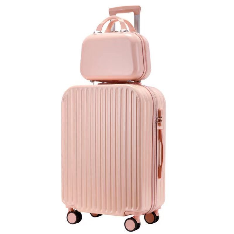 Korean-Style Luggage for Women Ins Trolley Case Fresh-Style Student Bag Durable Travel Case Mens Leather Suitcase – Luggage Bag and Travel Luggage price