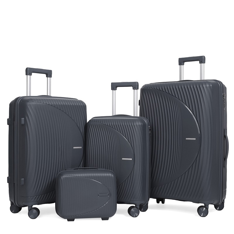 Luxury 4-Piece PP Shell Suitcase Set Premium Wholesale Travel Luggage for Discerning Retailers – PP Luggage and Shell Luggage price