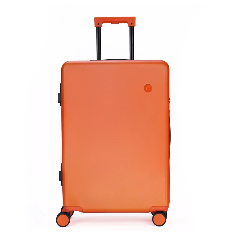 Matte Style ABS+PC Orange Luggage 2025 New Design Travel Customized Pattern Suitcase – ABS+PC Lugggae Set and Printing Lugggae Set price