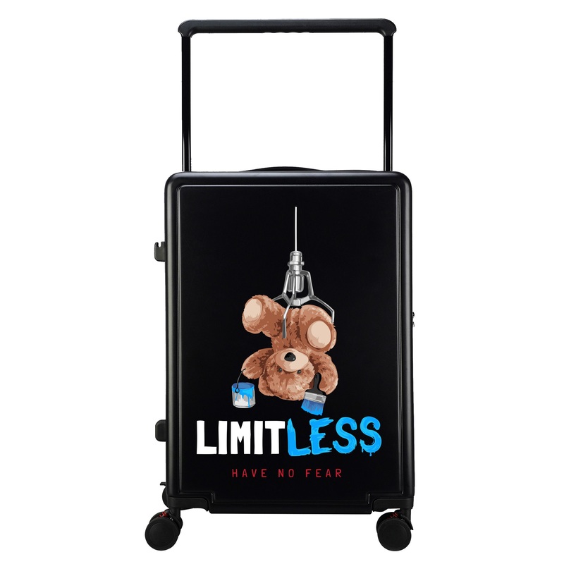 Support Logo Customised PC Trolley Luggage with Wide Trolley Handle – Support Logo Customised and PC Trolley Luggage price
