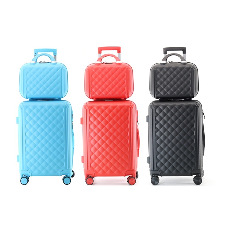 Three Colors 2 PCS Luggage Set with Beauty Case for Woman – Suitcase and Trolley Bag price