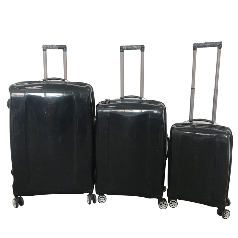 Wholesale Nest Packing 3PCS Set ABS+PC Luggage Set with Clasical Black Color – Wholesale ABS+PC Luggage and Nest Packing 3PCS Set price