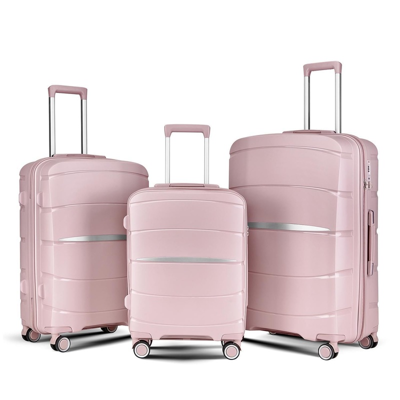 New PP Three Piece Luggage Set for Foreign Trade, Customs Password Luggage, Boarding Box, Export Travel Luggage – Suitcase Set and Luggage Set price