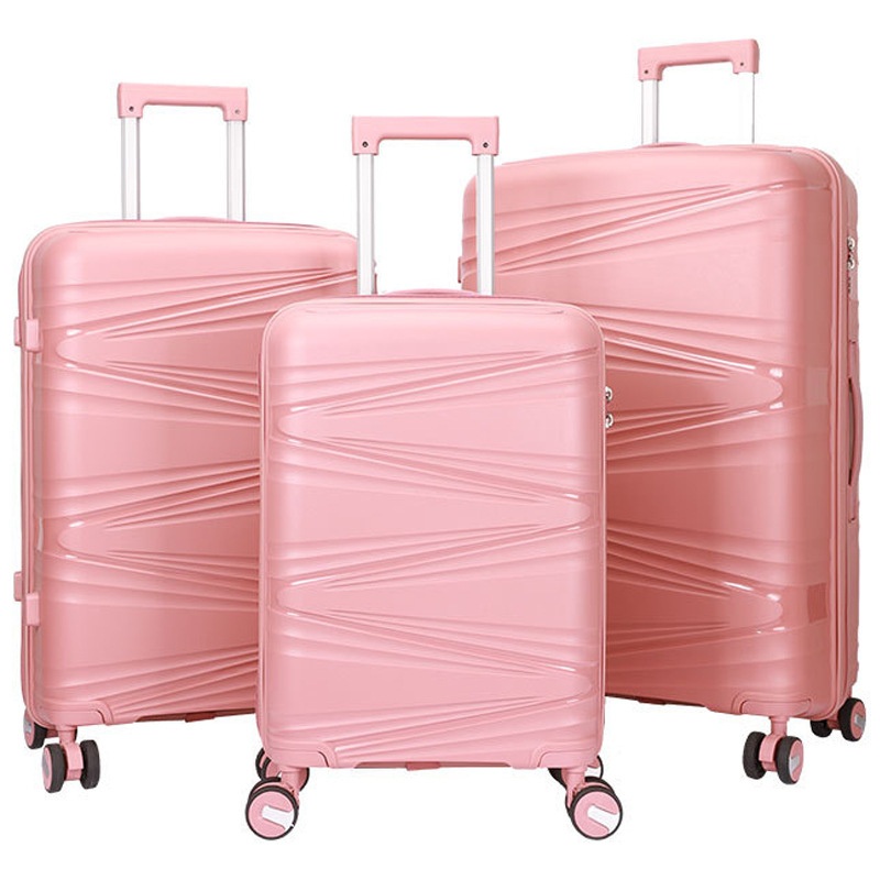 PP Material Student Luggage, Large Capacity Travel Trolley Box, Sturdy, Durable, Thickened Password Boarding Case – Suitcase Set and Luggage Set price