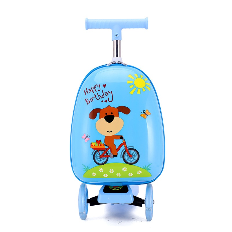 Scooter Luggage Kid Toddler 15 Inch Carry on Animal Trolley Hard Shell Luggage – Scooter Luggage Kid and Carry on Animal Trolley price