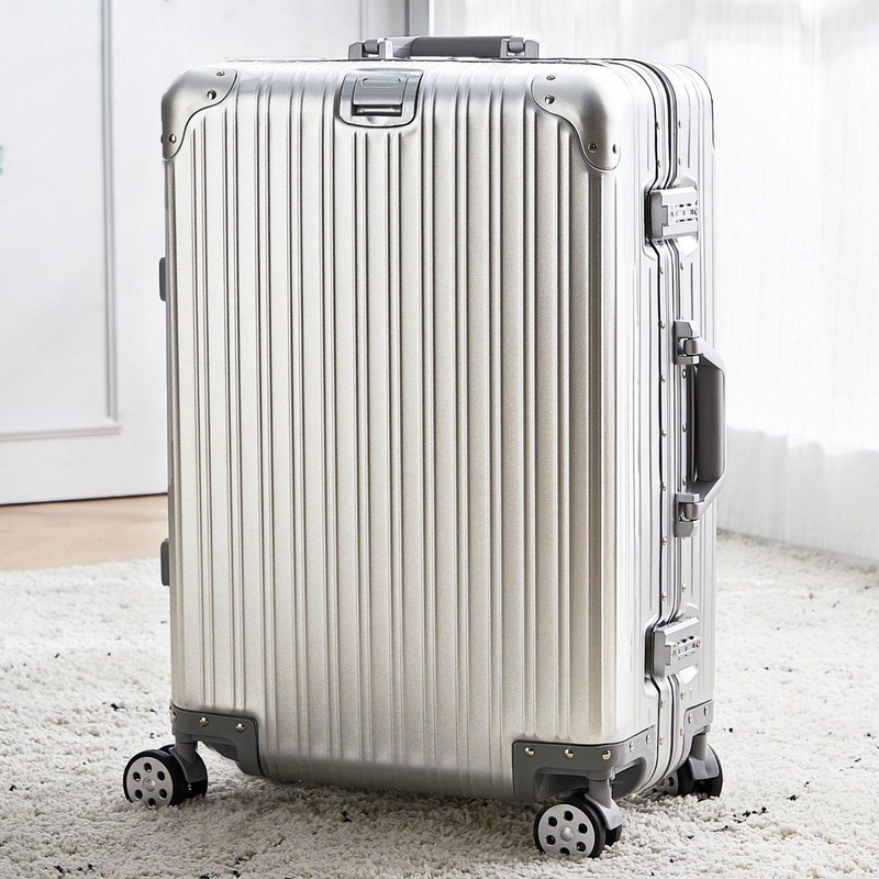 Zipperless Luggage with Spinner Wheels Aluminum Frame Hard Shell Suitcase – Aluminum Luggage and Suitcase price