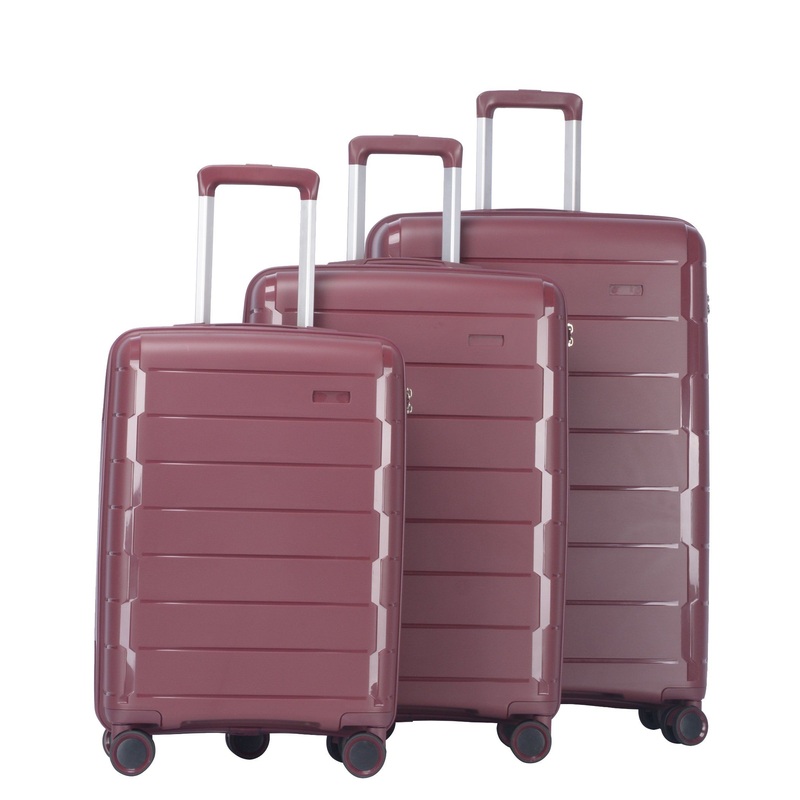 Chirsmas Luggage Gift, Travelling New Design PP Luggage 3 PCS Sets Travel Trolley Luggage Bag Suitcases Sets with Tsa Lock – Suitcase Set and Luggage PP price