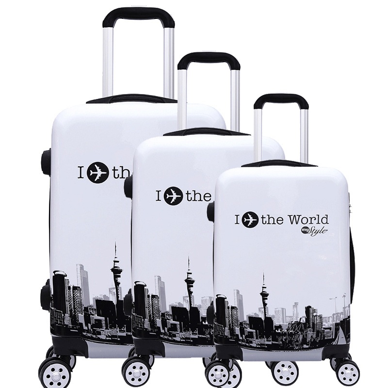 Factory Price Customizable ABS+PC Printed Printing Travel Trolley Luggage Bag – Luggage Bag and Trolley Luggage price