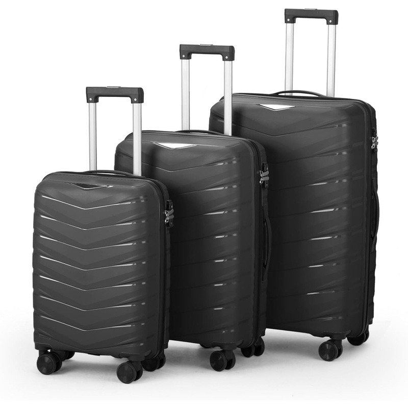 Luggage Sets 3 Piece PP Suitcase Spinner Wheel Lightweight 20/24/28 – Luggage Bag Sets and PP Luggage Bag price