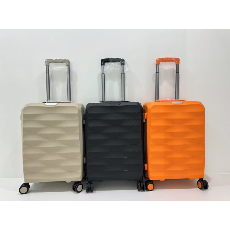 Factory New Design Durable Luggage Set PP Hardshell Travel Aluminum Frame Suitcase – Customized Logo Trolley Luggage and New Arrivals 2025 PP Suitcase price