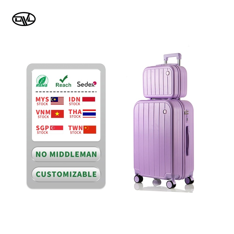 Modern 14/20/24/28 Inch ABS Trolley Luggage Set Unisex Carry-on Spinner Suitcase – ABS Trolley Luggage Suitcase and Hardside Factory Suitcase Set price