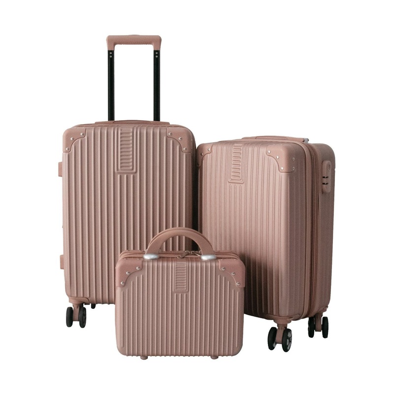 Rose Gold New Style ABS Luggage Set for Travelling&Business Luggage Bag – Factory Supplier Luggage Set and Wholesale Price Suitcase Set price