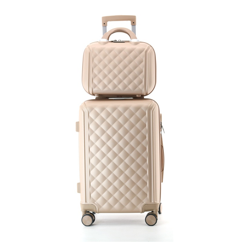 12 and 20 Inch ABS Hard Luggage Set in Gold Color – Suitcase and Trolley Bag price
