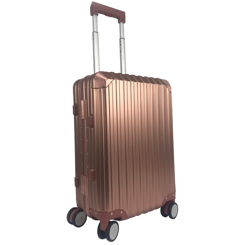 Aluminum Rose Gold Carry on Cabin Luggage Hot Selling Business Travel Suitcase – Aluminum Luggage Cabin and Hot Selling Luggage Cabin price