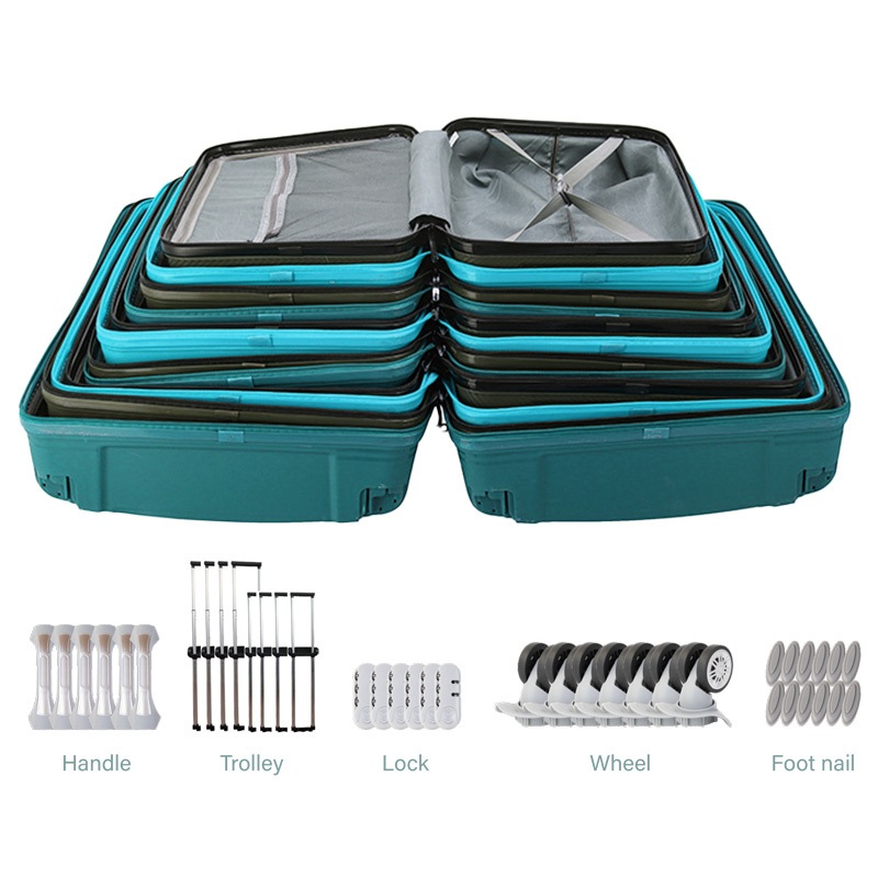 Custom Logo SKD Carry-on Travel Luggage Set SKD Suitcases with Personalized Tags – Semi-Finished Luggage Set and Eco PP Luggage price