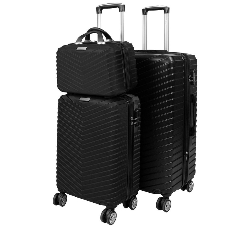 Customized 4 Wheel Luggage New Wave Textured Sense Trolley Case Travel Suitcases – Luxury Luggage and Trunk price